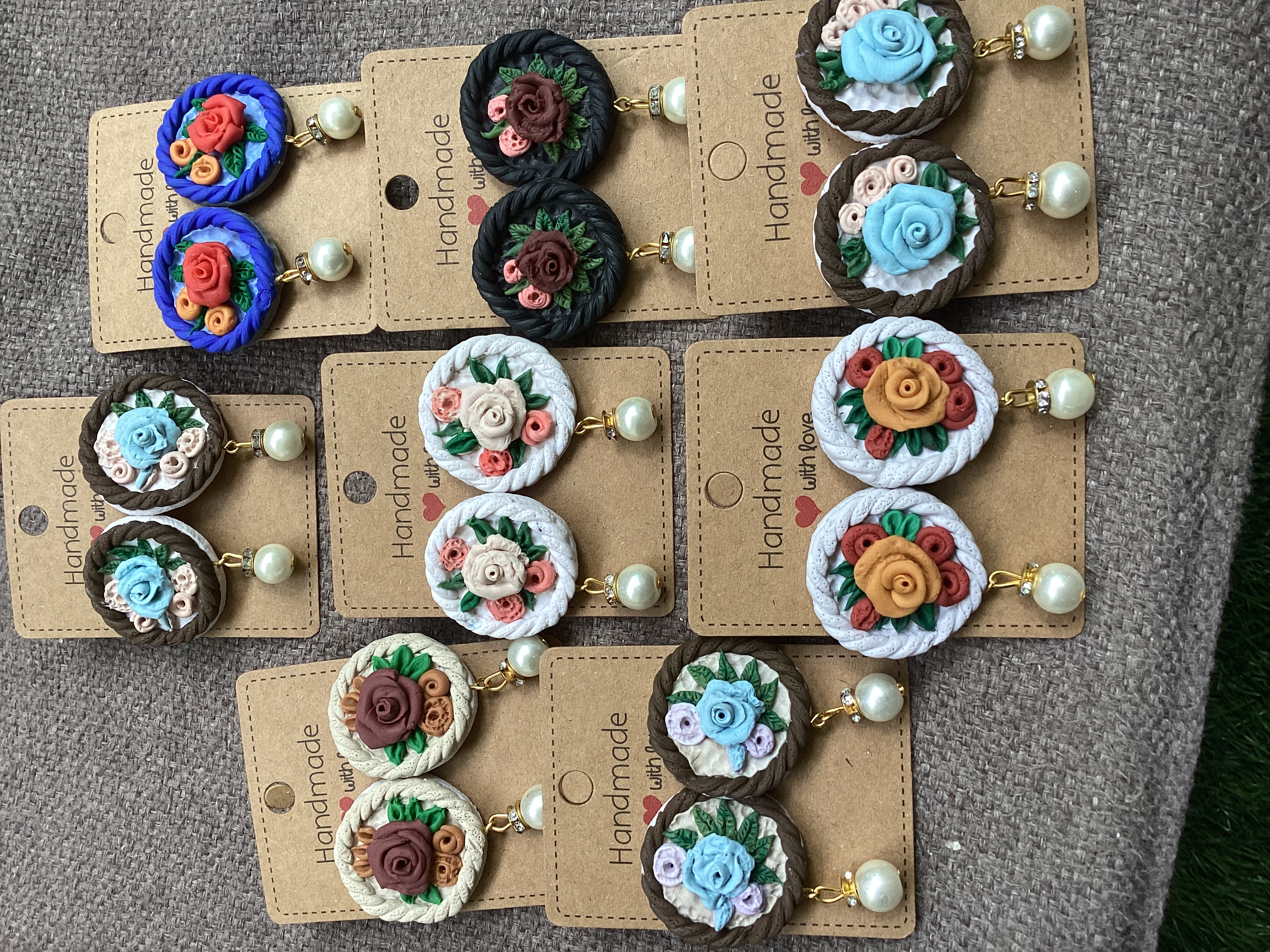 Handmade Floral Earrings
