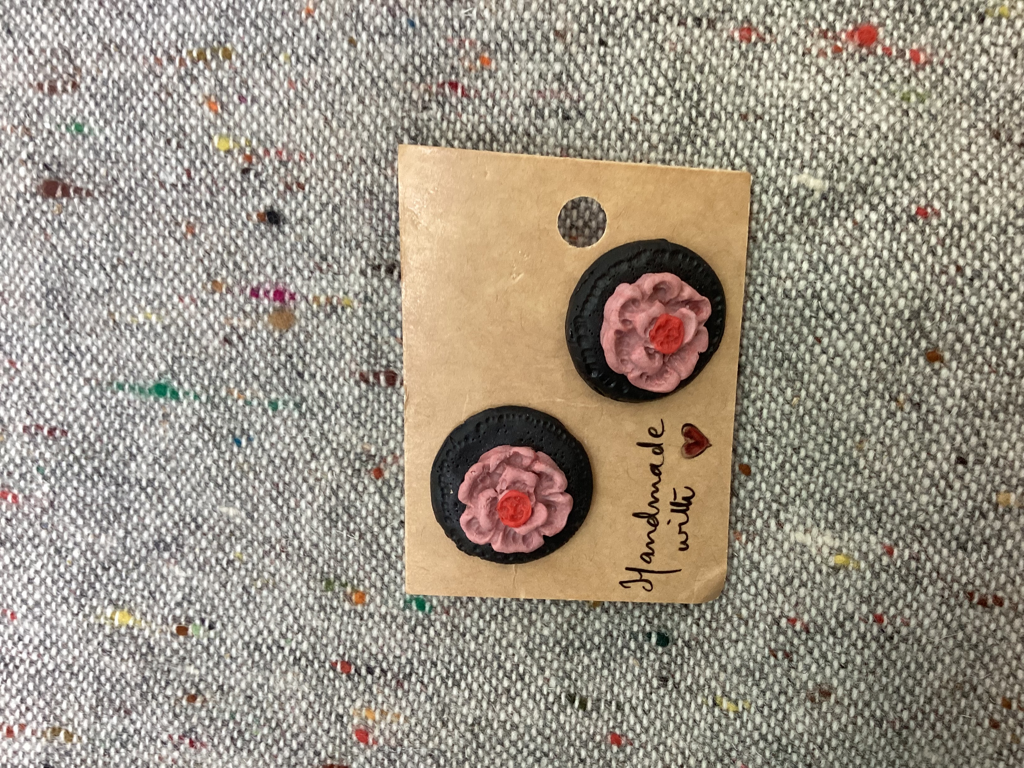 Handmade Flower Studs