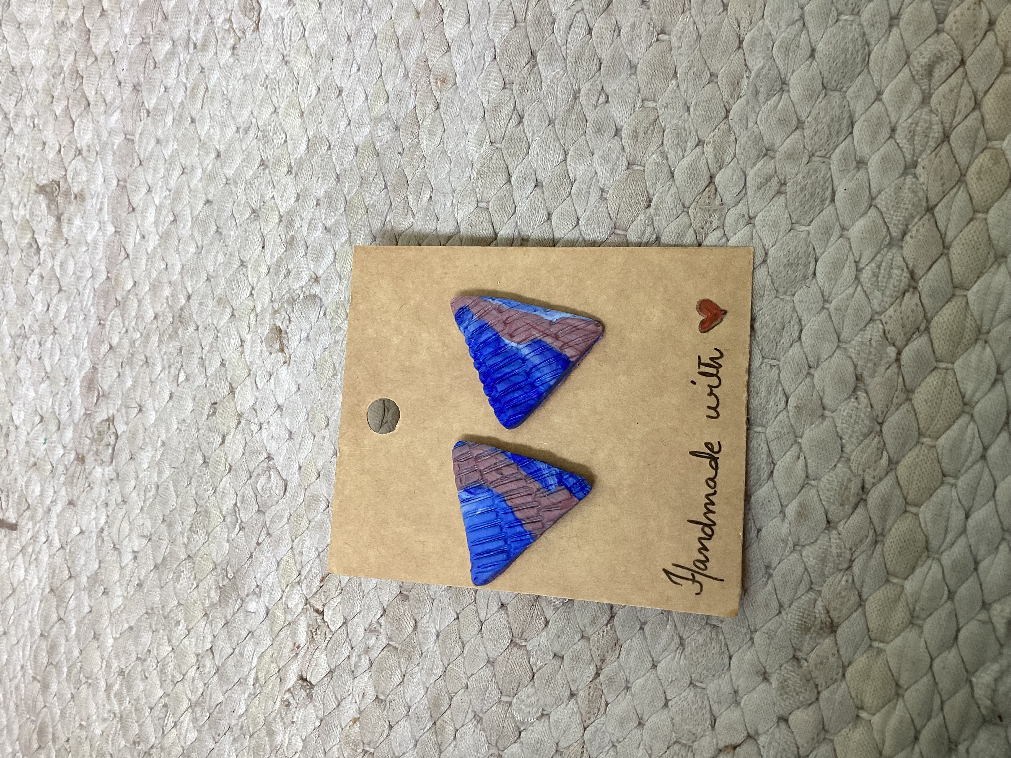 Handmade Triangle Studs