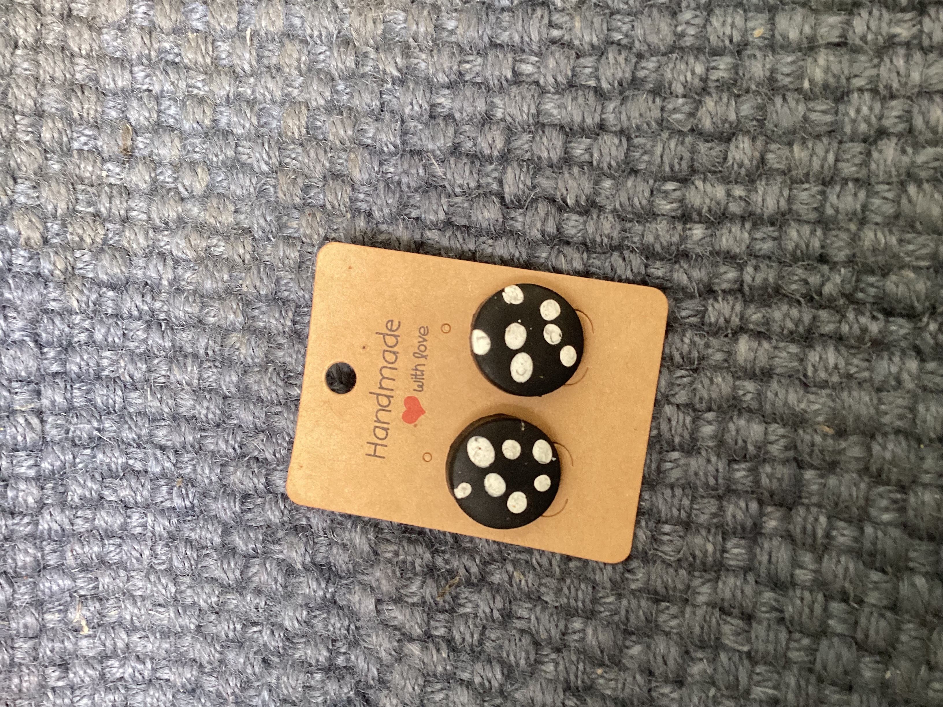 Polka Dot Handmade studs