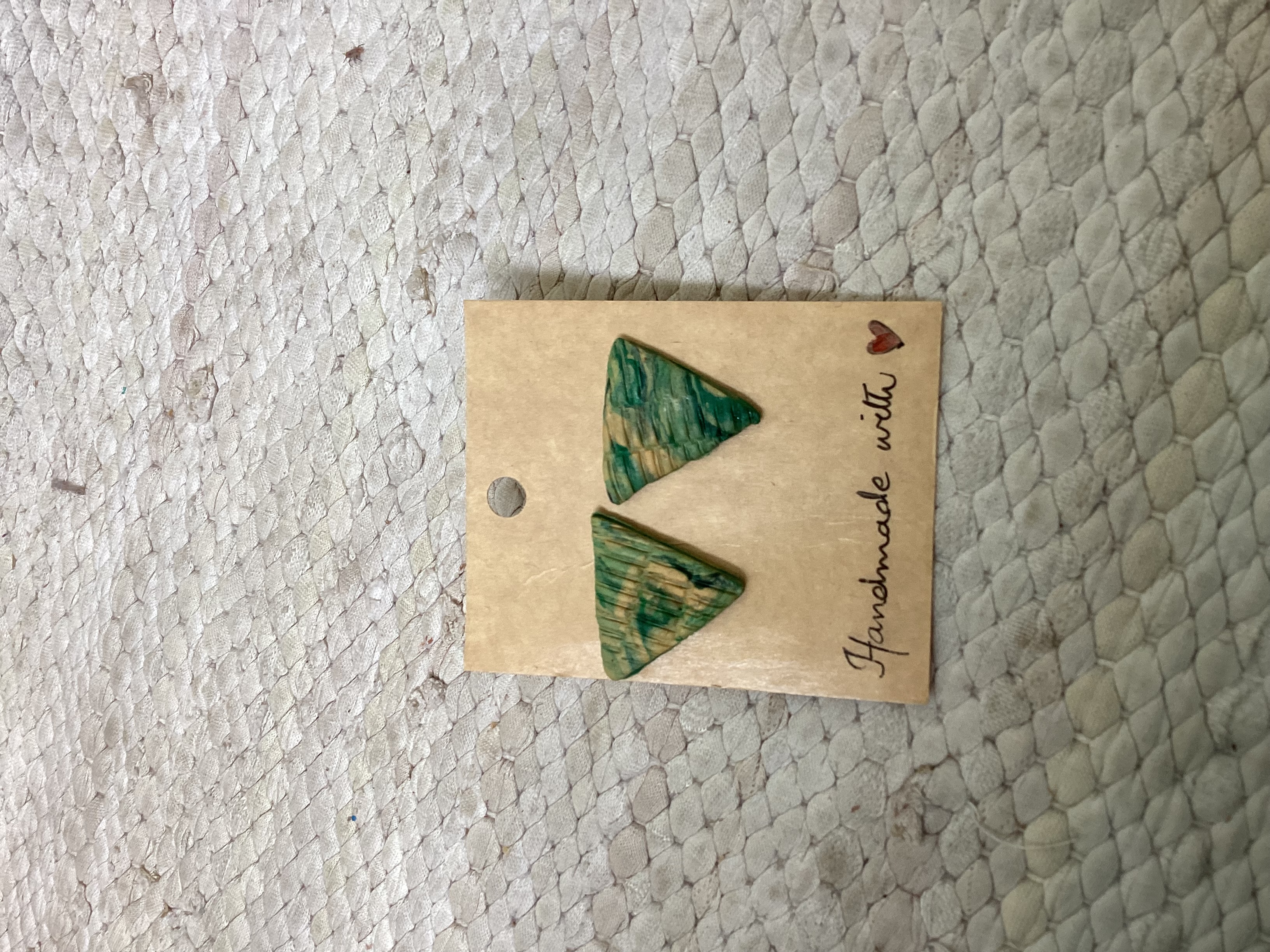 Handmade Triangle Studs