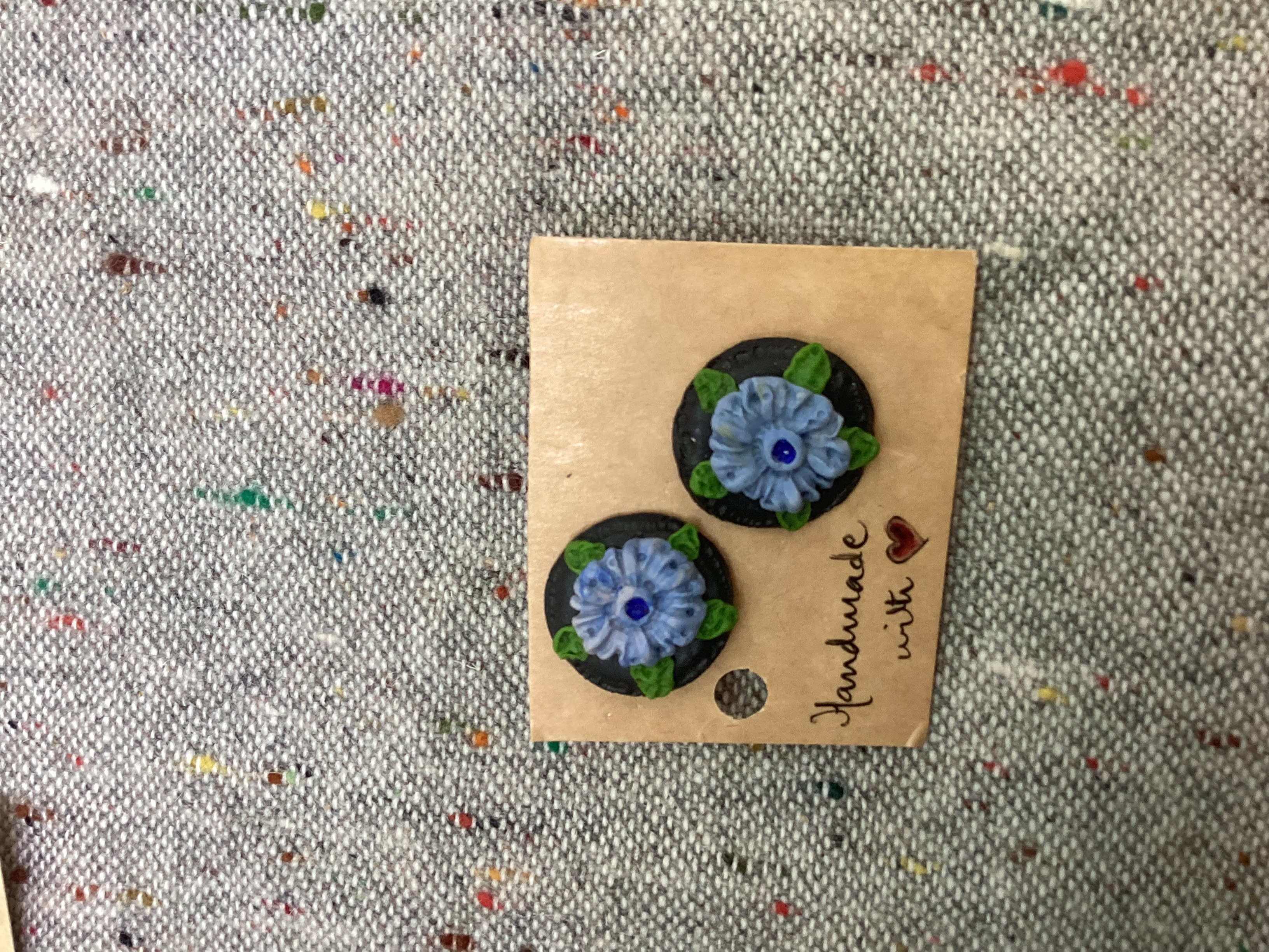 Handmade Flower Studs