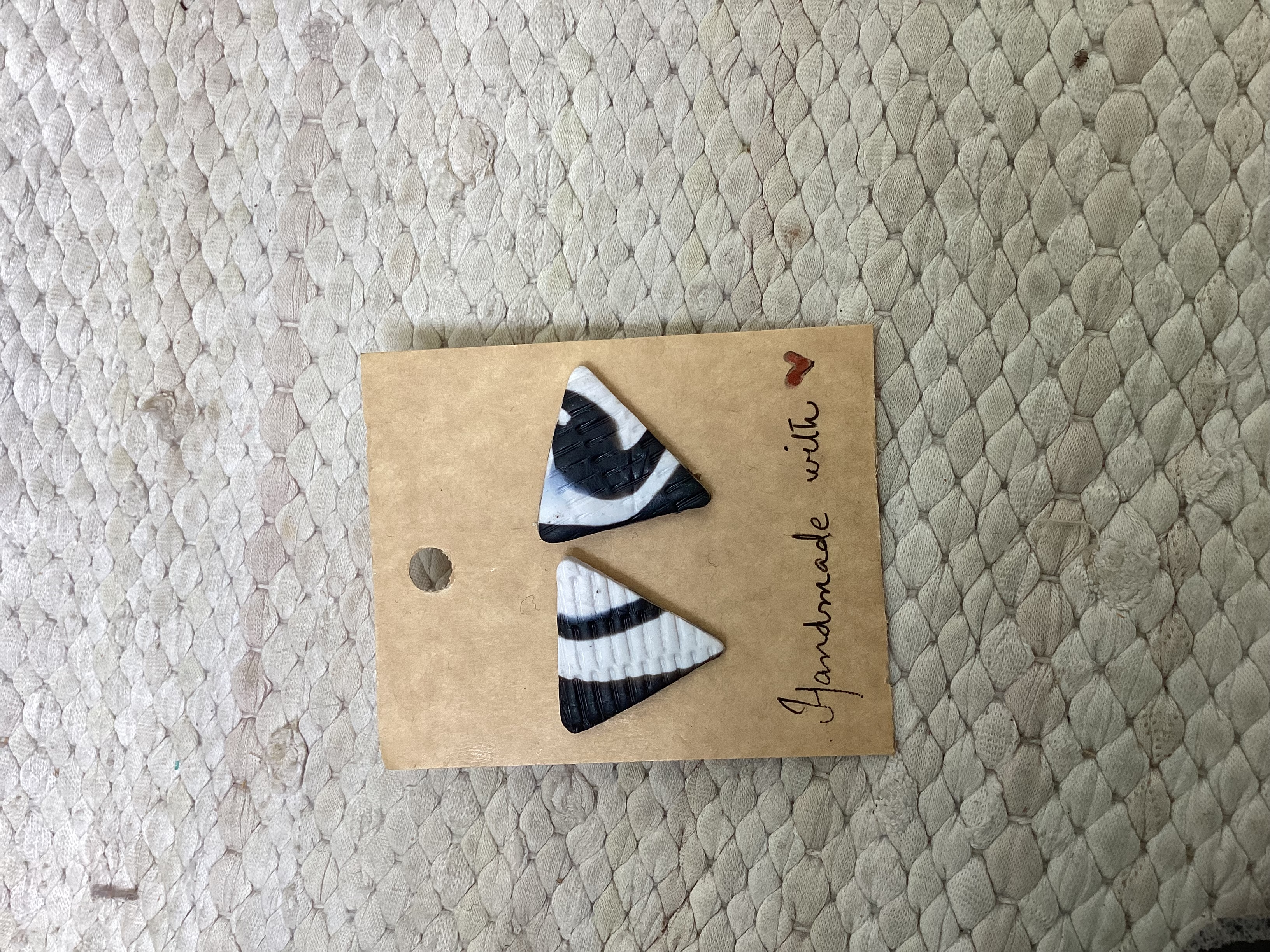 Handmade Triangle Studs
