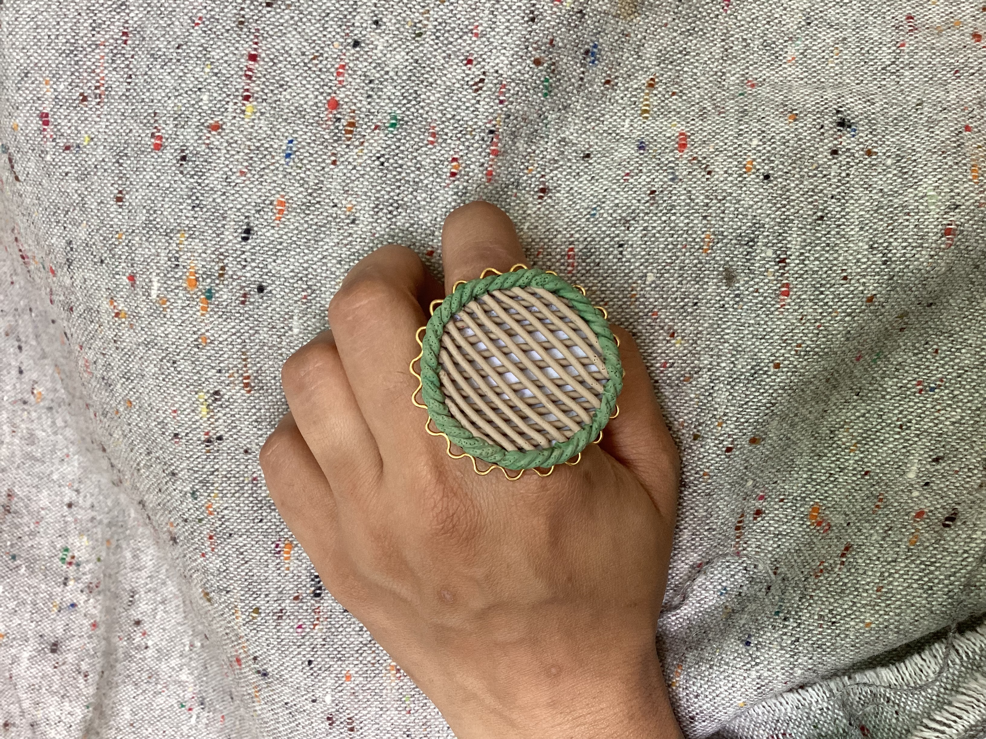 Handcrafted Woven Statement Ring