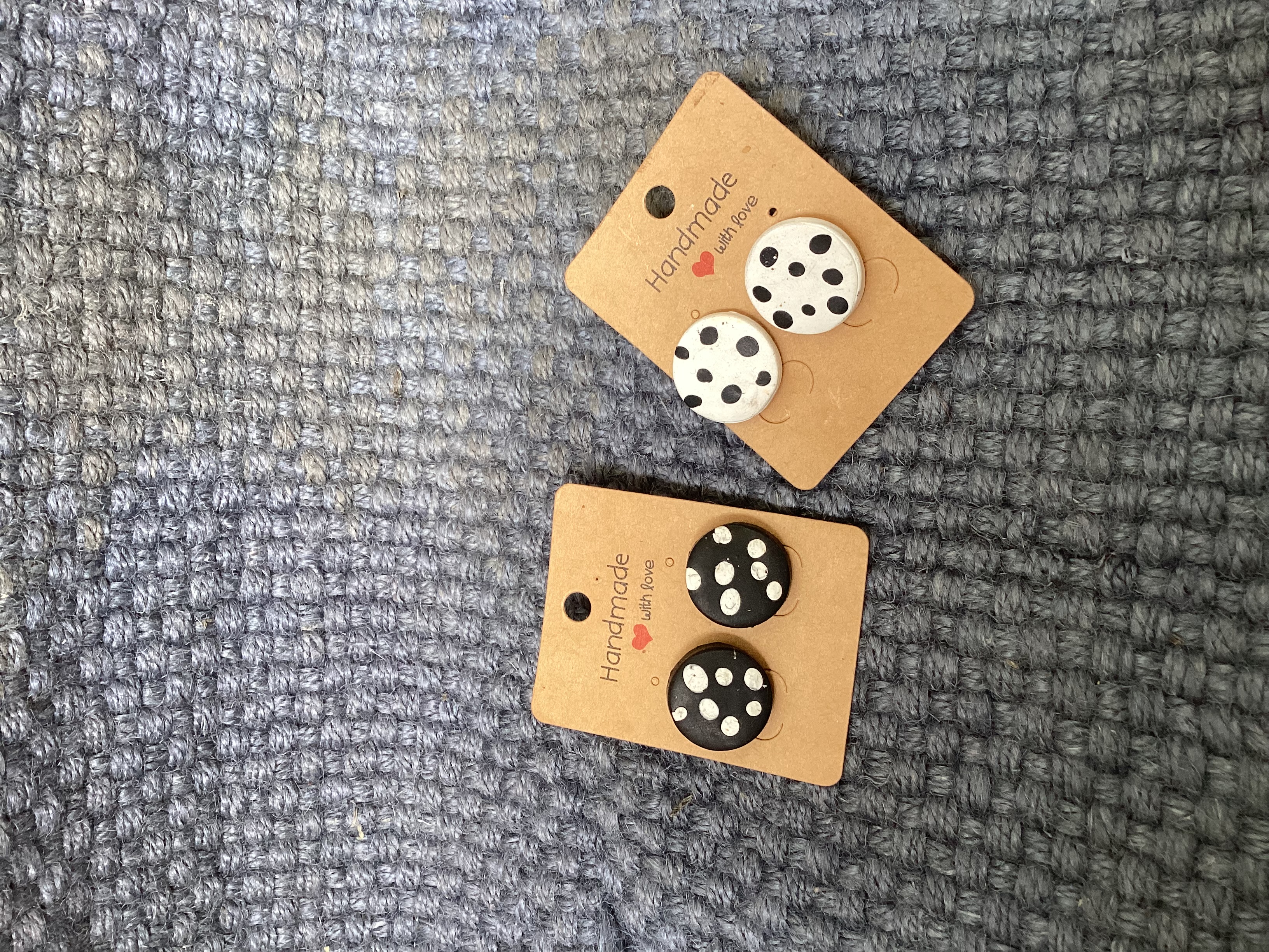 Polka Dot Handmade studs