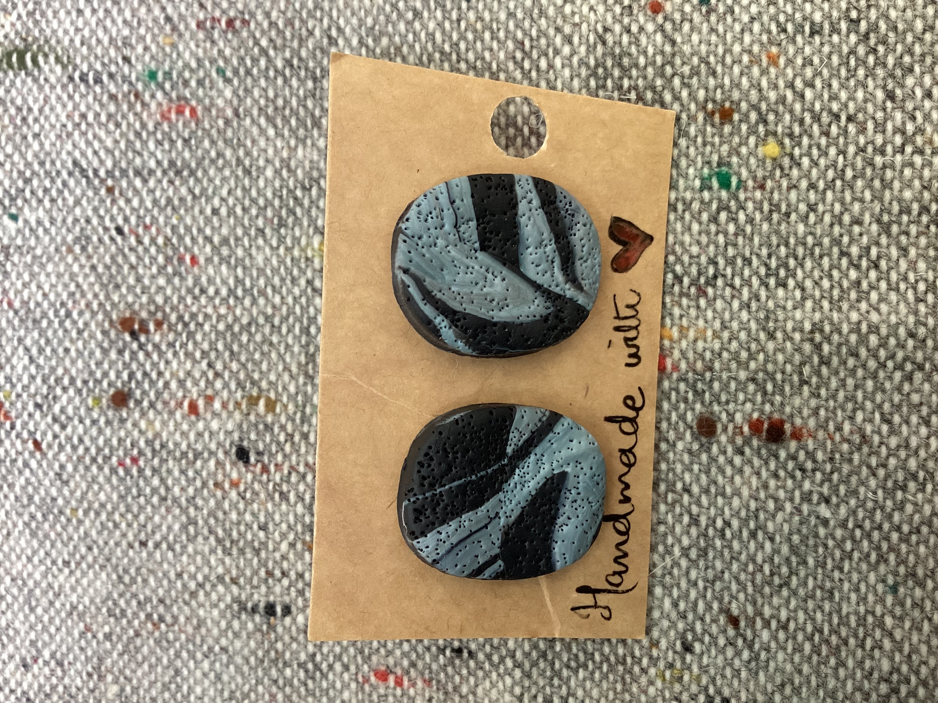 Handmade Button Studs