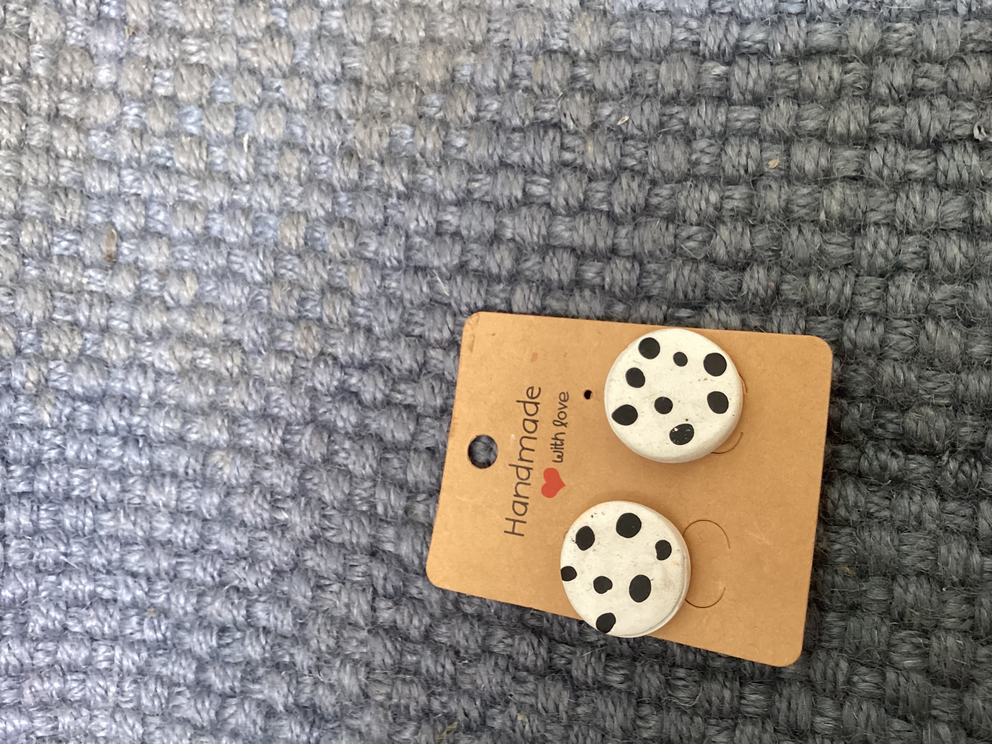 Polka Dot Handmade studs