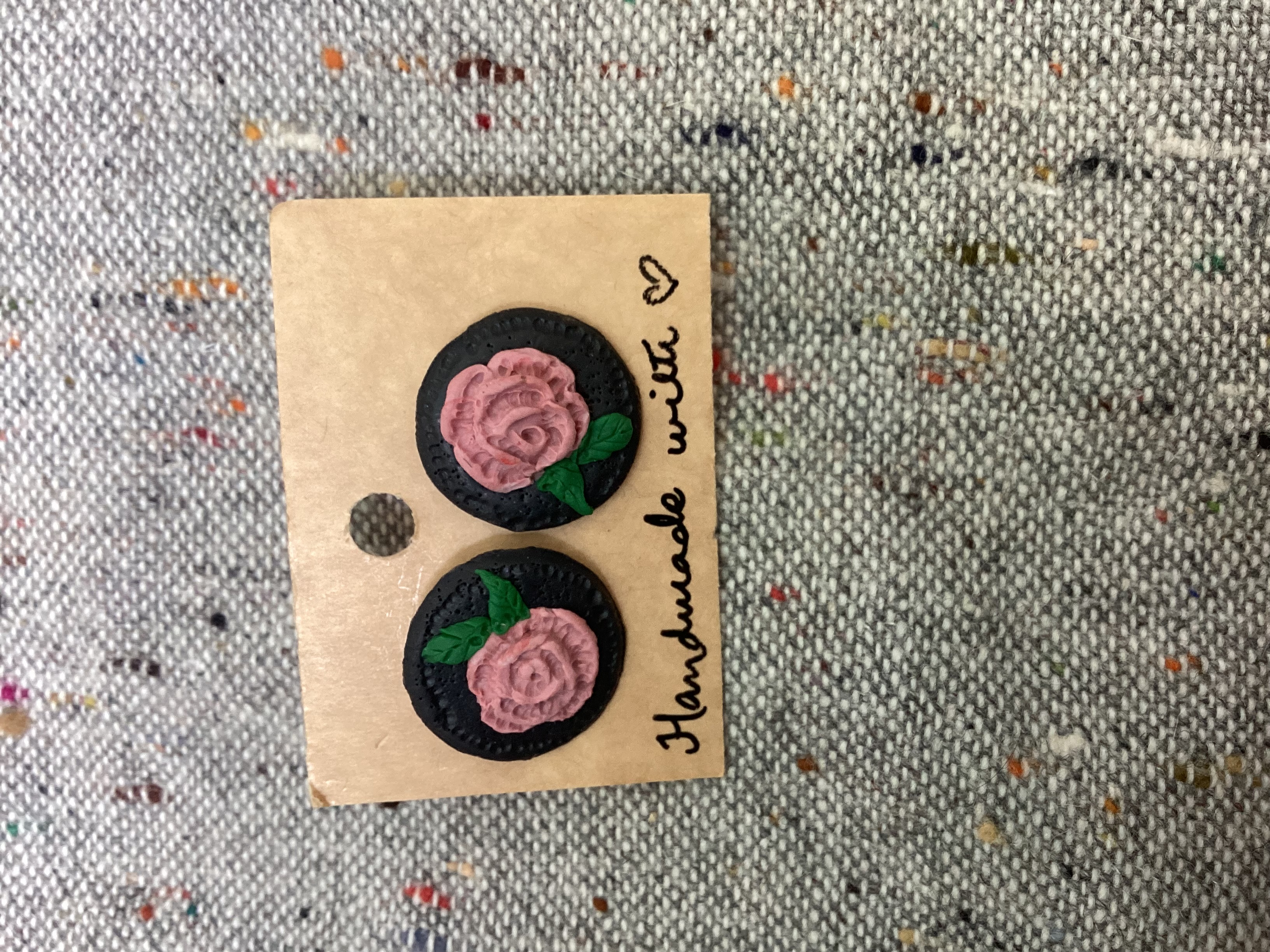 Handmade Flower Studs