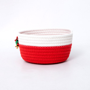 Cotton rope Christmas snack basket