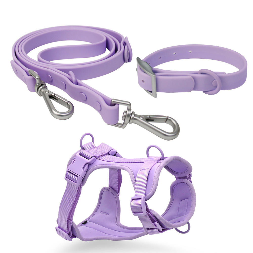 Waterproof Dog Leash Collar Harness Set