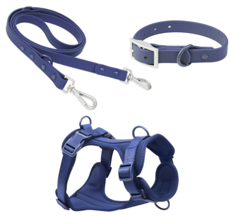 Waterproof Dog Leash Collar Harness Set