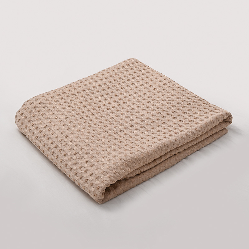 Bamboo Fiber Waffle Throw Blanket