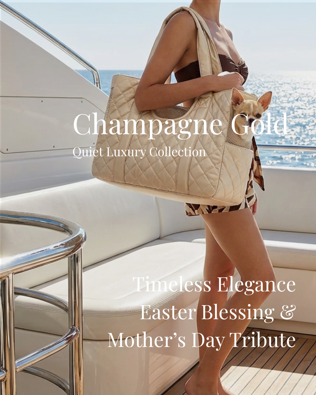 Champagne Gold Pet Carrier