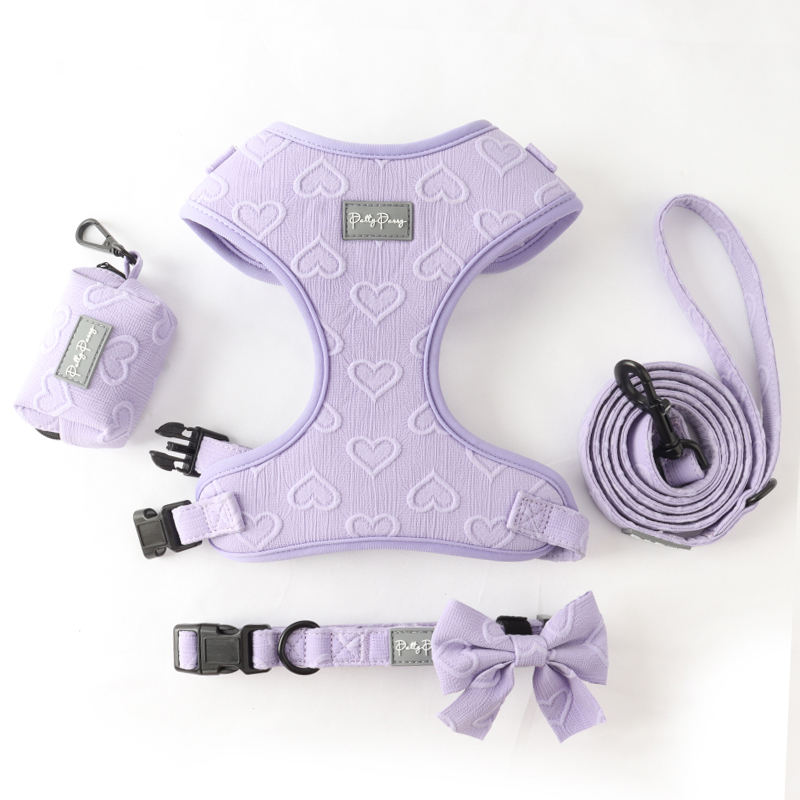 Luxe No-Pull Harness, Collar & Leash Set