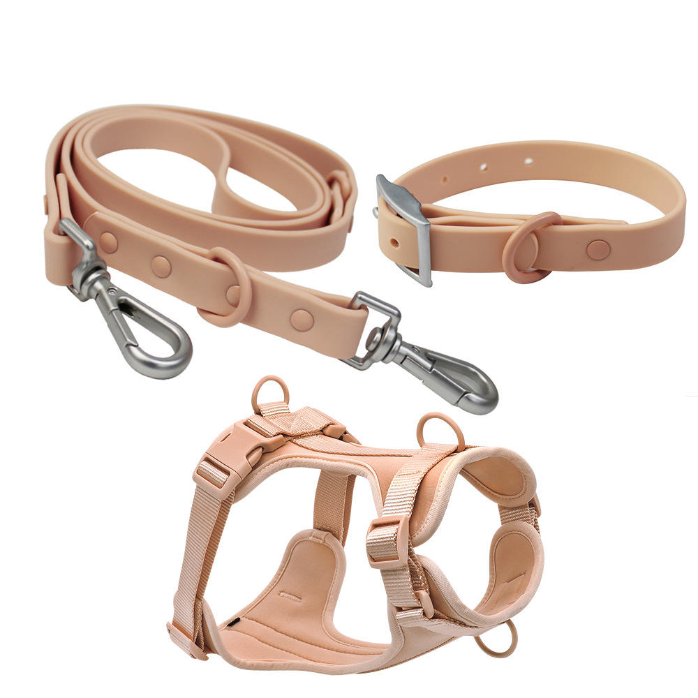 Waterproof Dog Leash Collar Harness Set