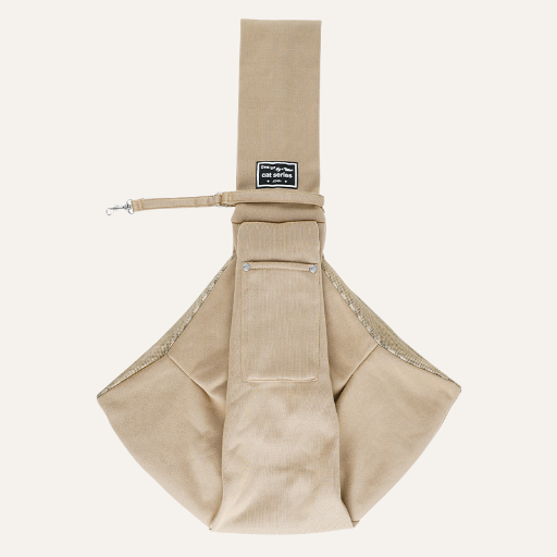 Pet sling carrier with breathable mesh