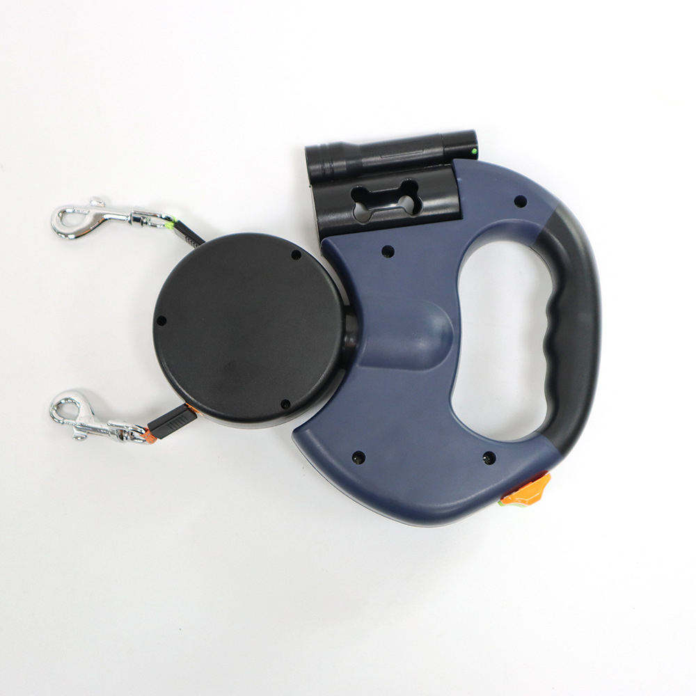 Premium Multi-Functional Dual-Head Retractable Dog Leash 