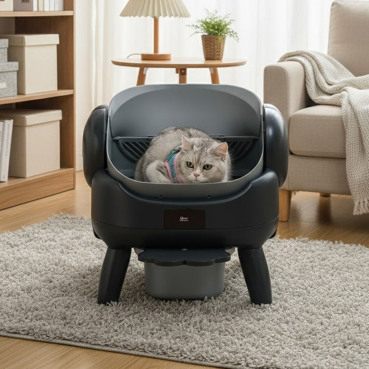 Automatic Self-Cleaning Cat Litter Box