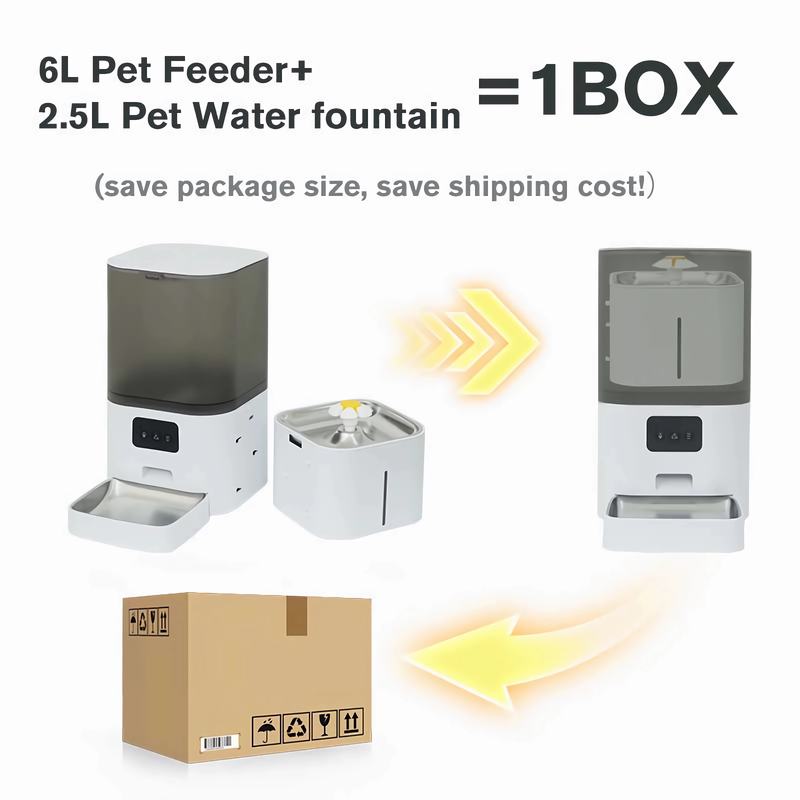 WiFi APP Controlled Smart Pet Feeder 6L 