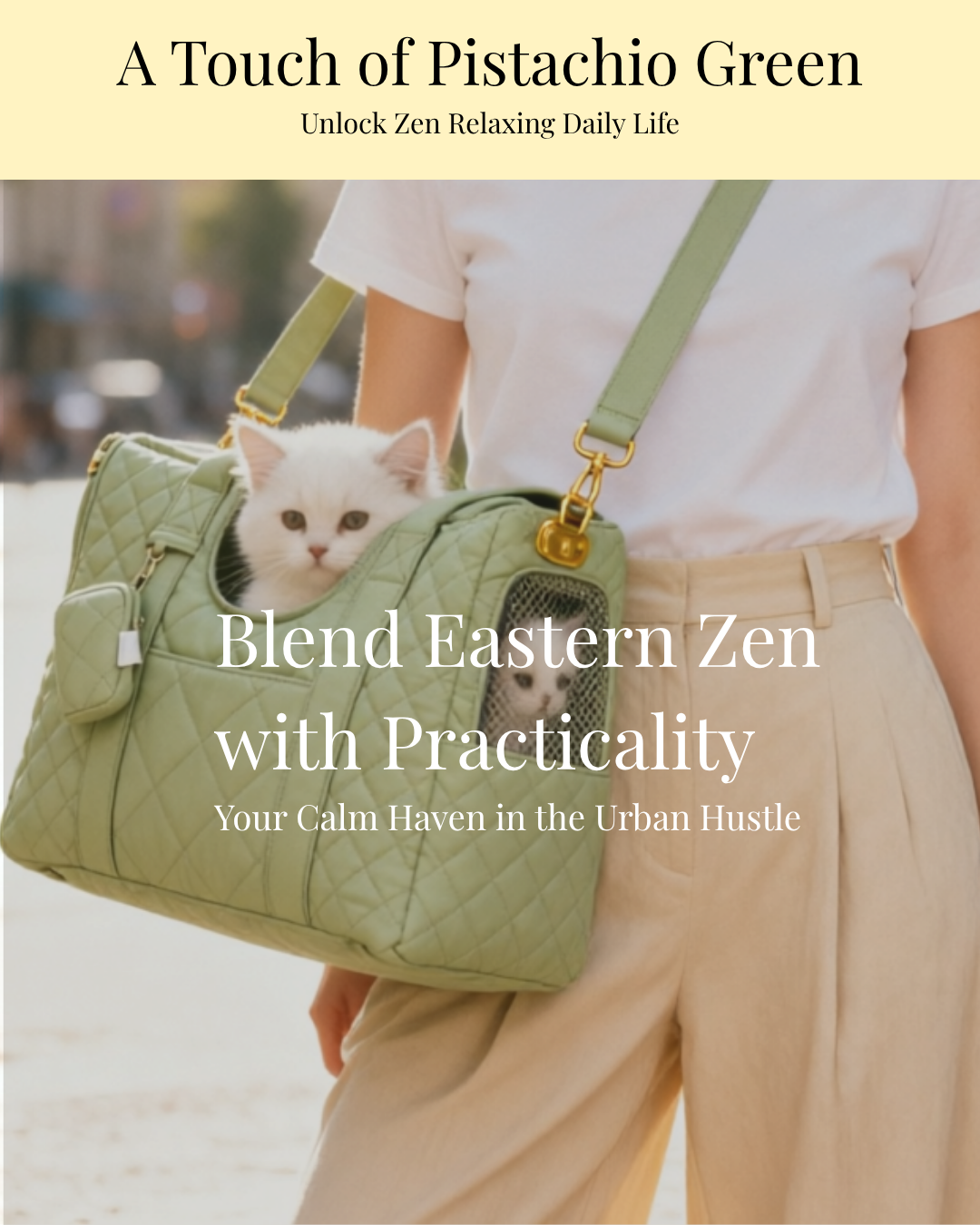 Pistachio Sage Pet Carrier