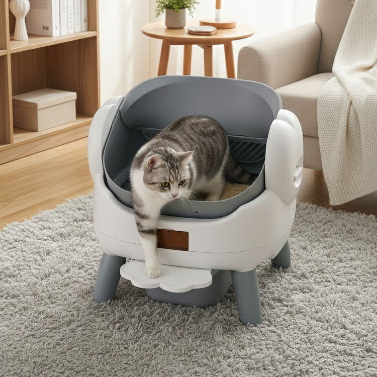 Automatic Self-Cleaning Cat Litter Box