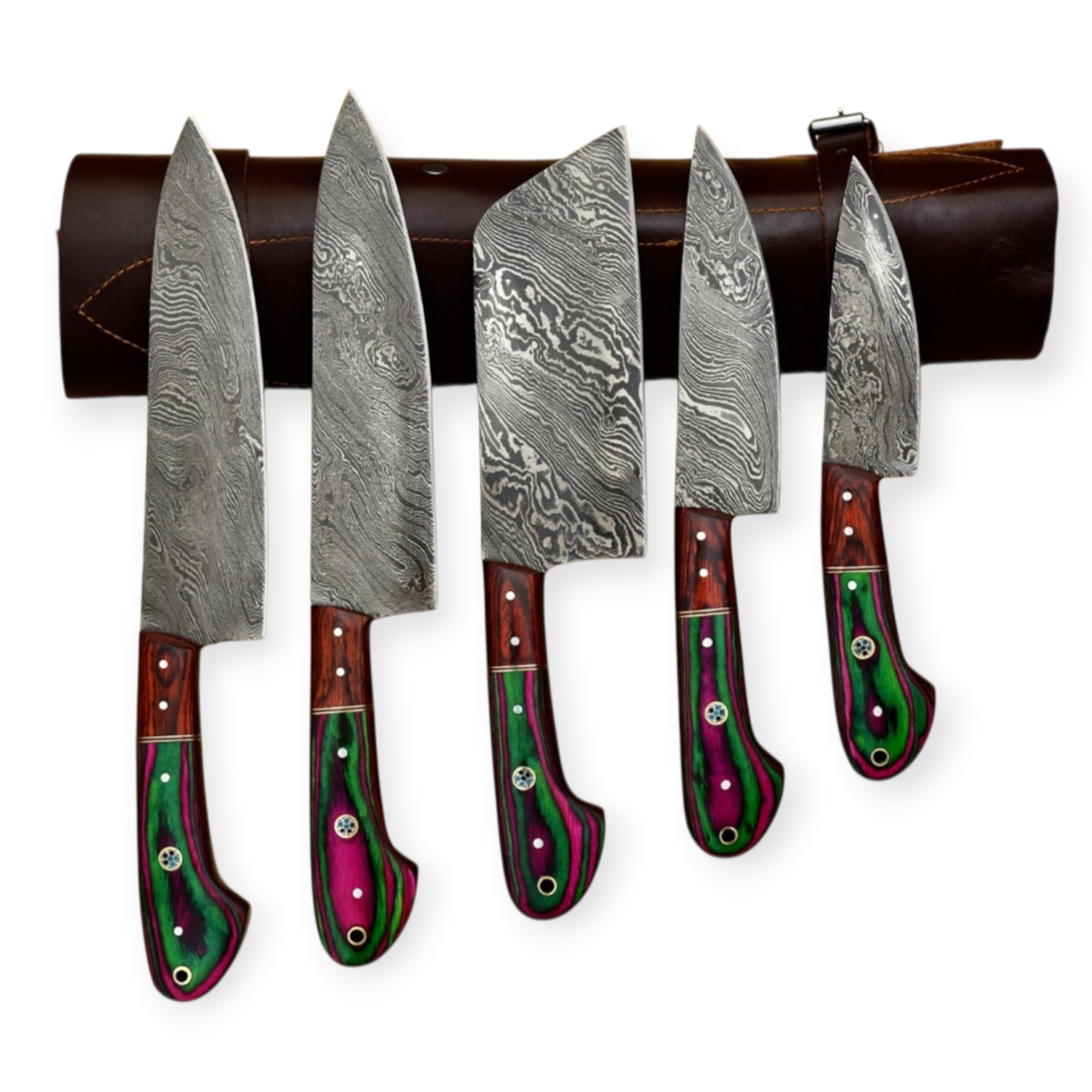 Damascus Steel Chef Knife Set