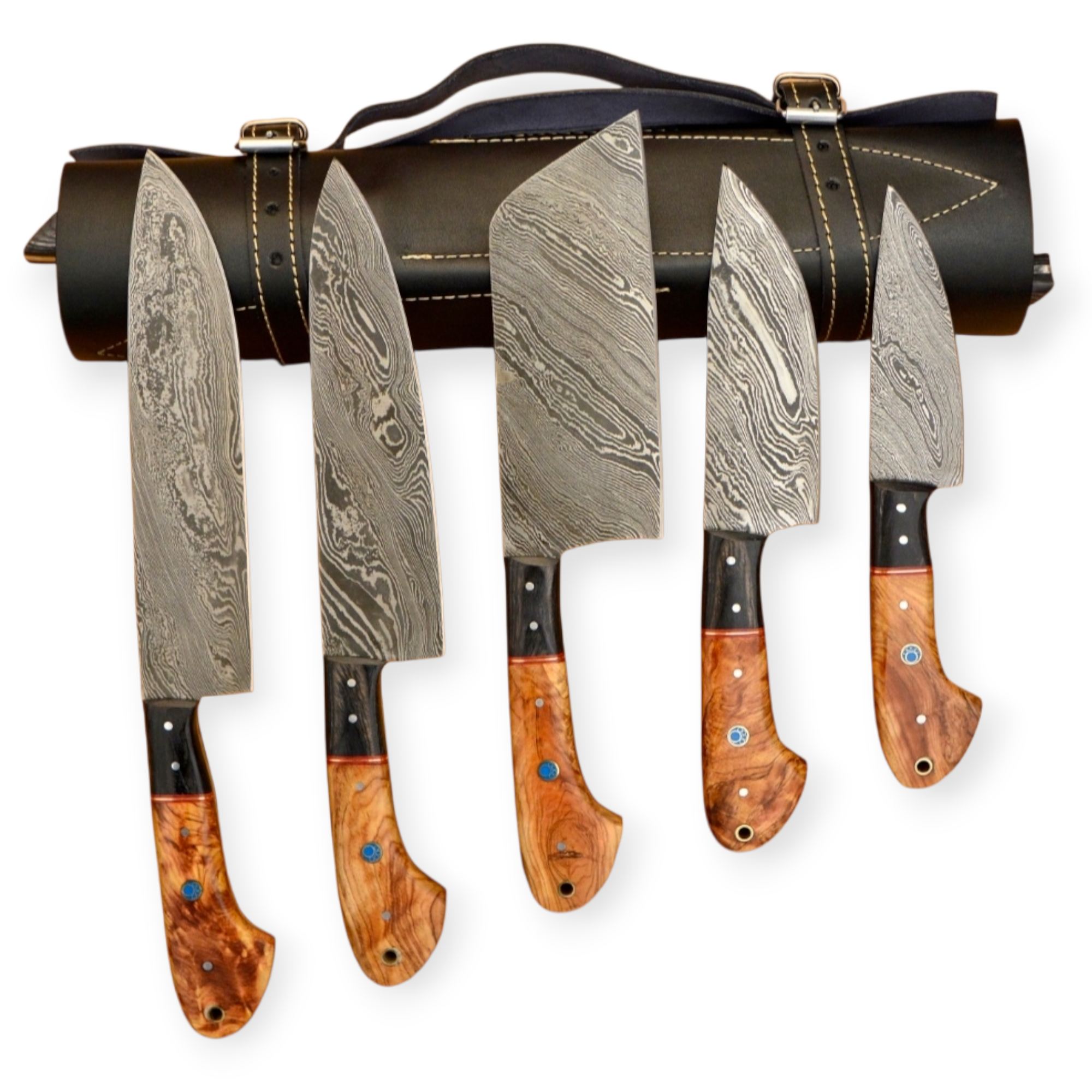Damascus Steel Chef Knife Set