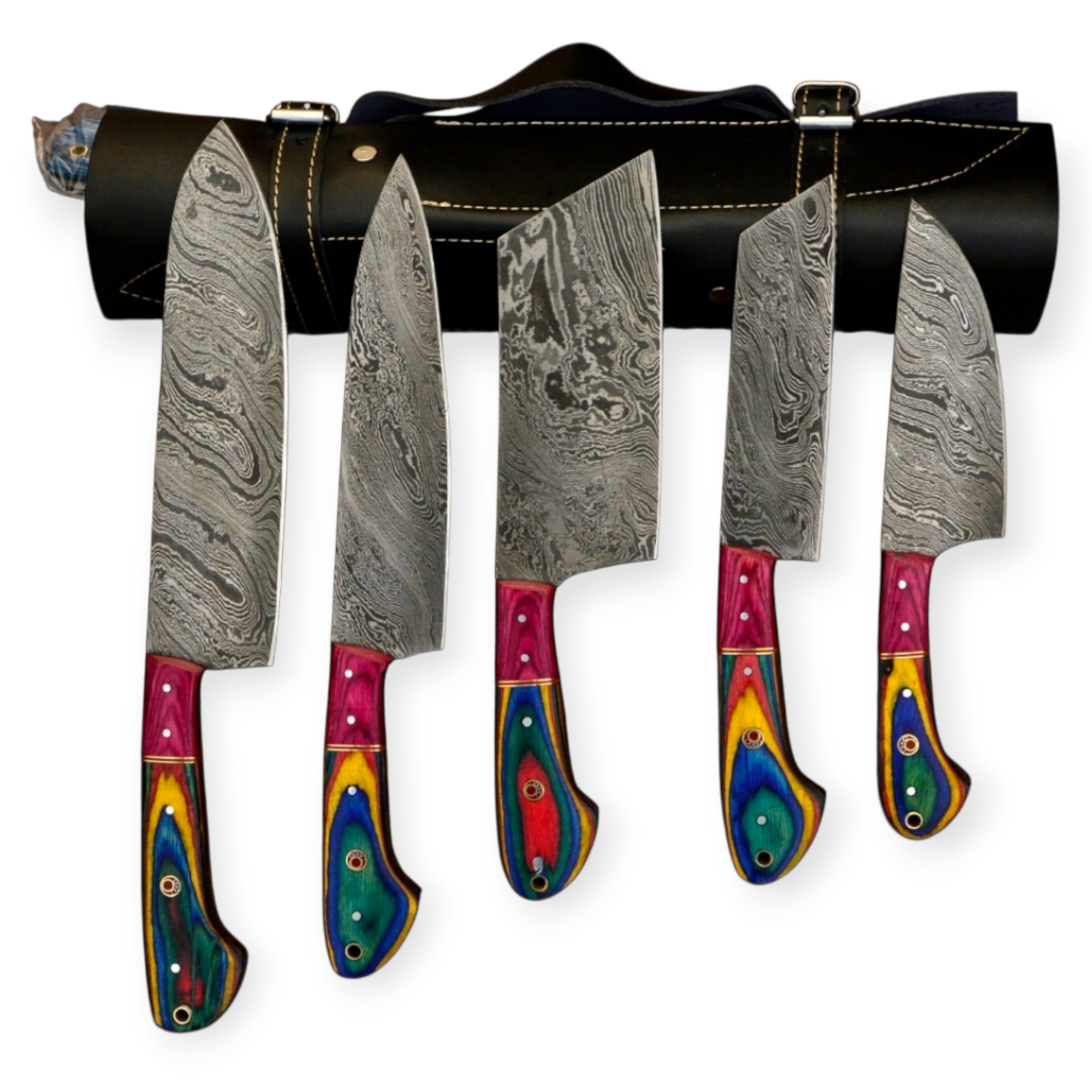 Damascus Chef Knife Set