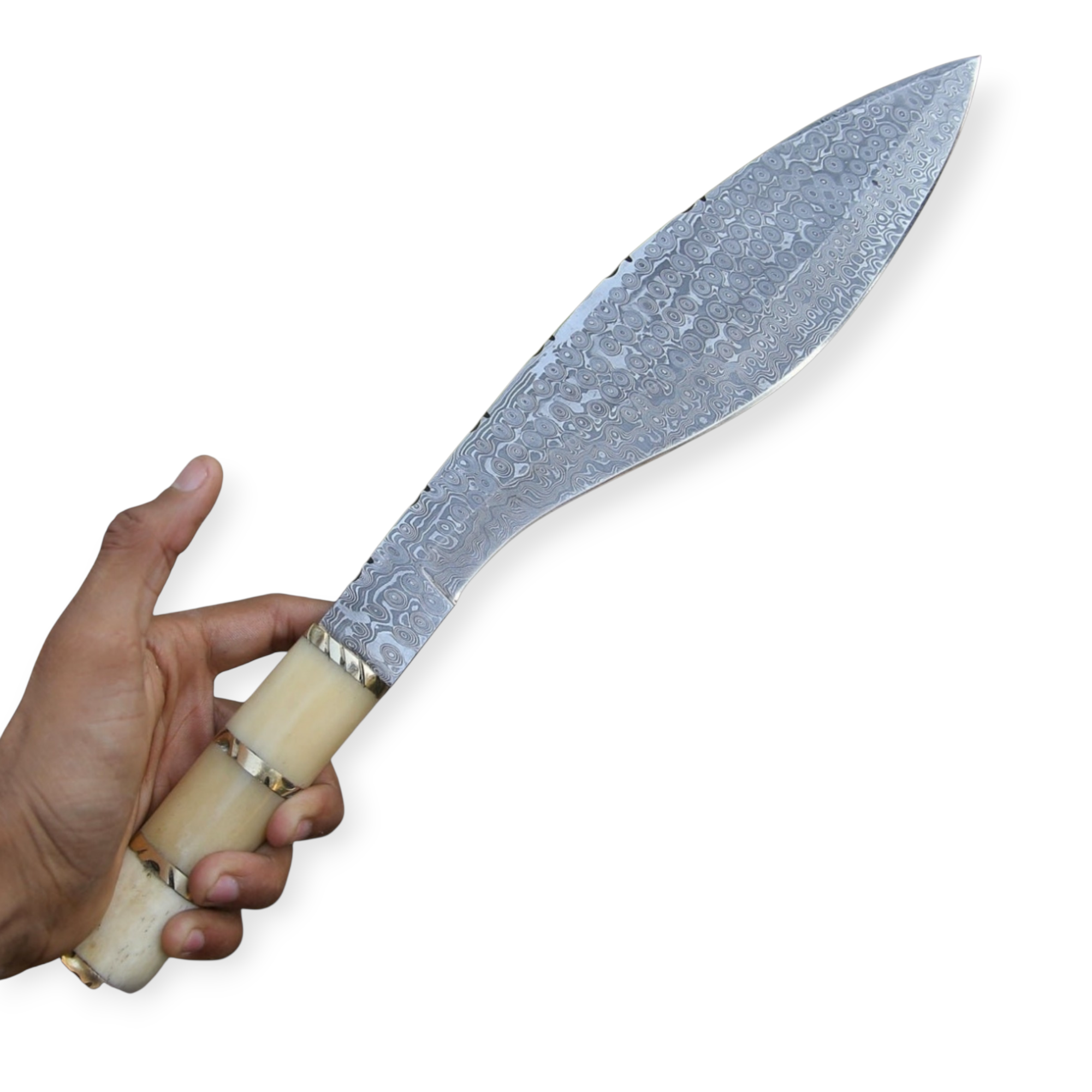 Damascus Steel Kukri Knife