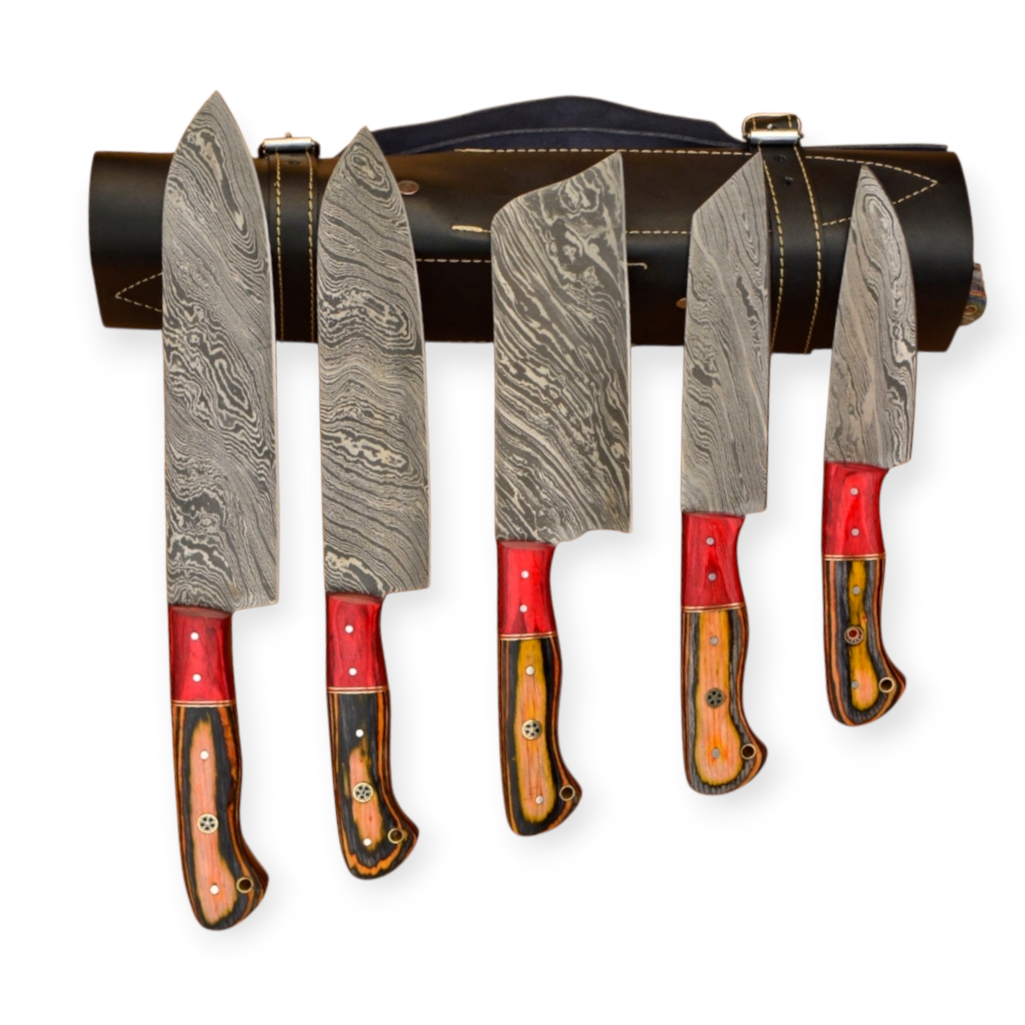 Damascus Chef Knife Set