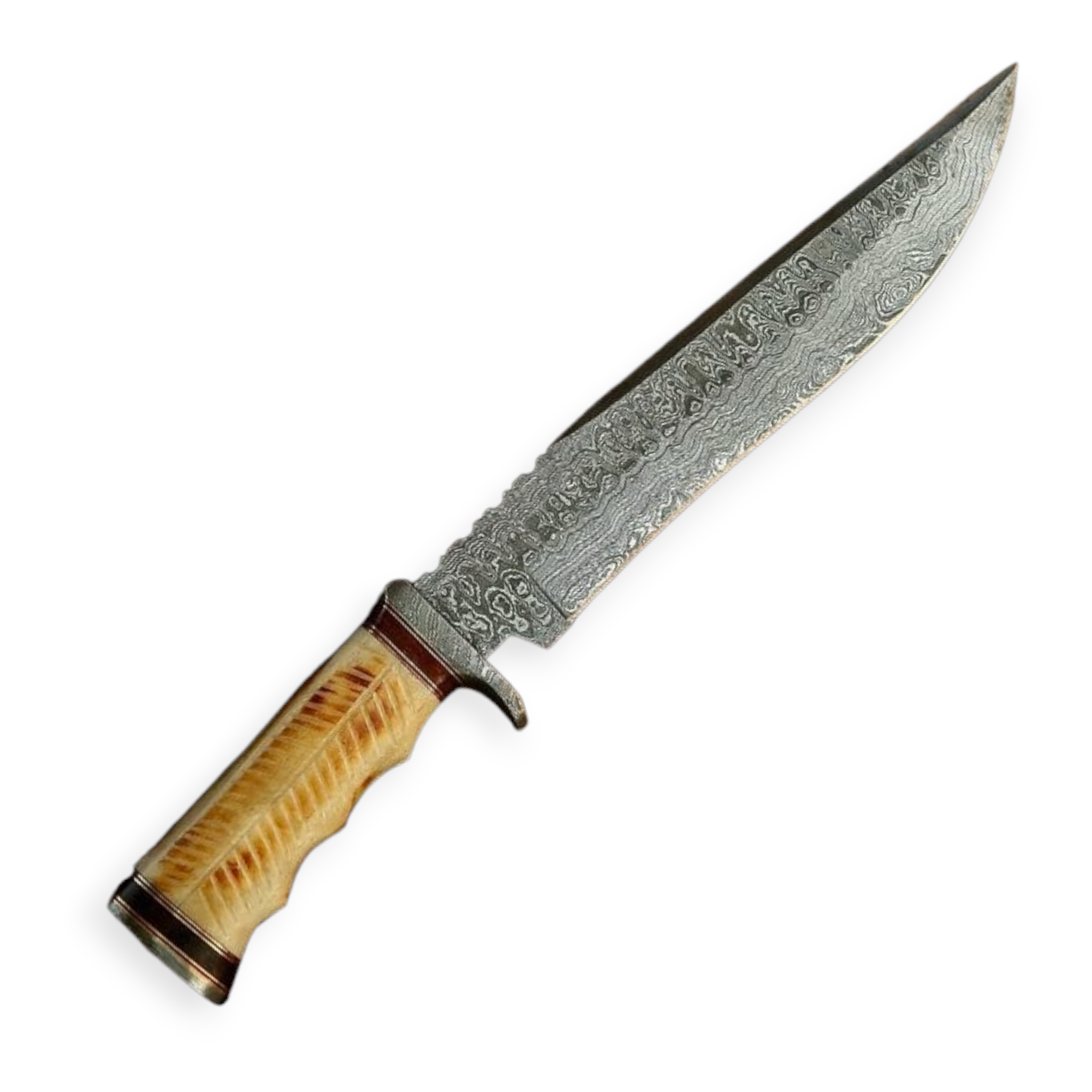 Damascus Steel Bowie Knife