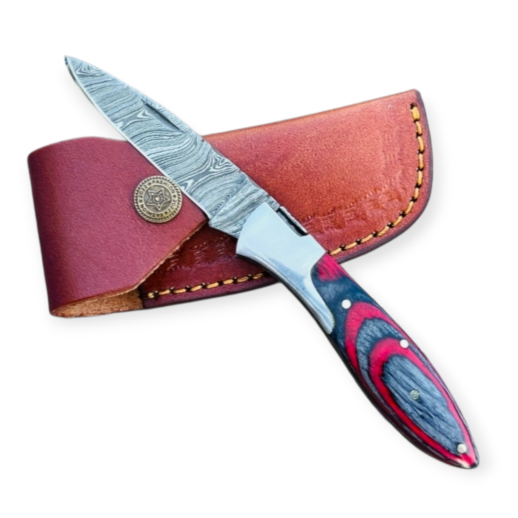 Damascus Steel Pocket Knife