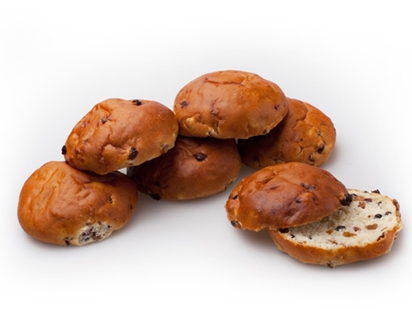 Rozijnenbollen 6 stuks