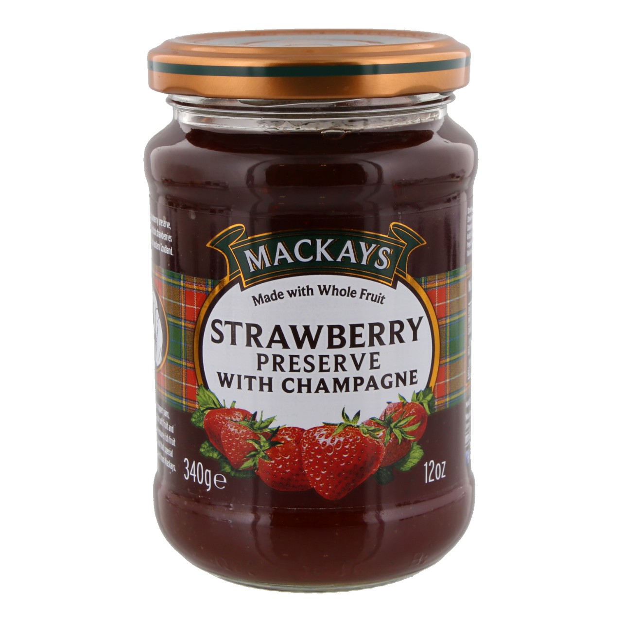 Aardbeien jam met champagne 340gr.
