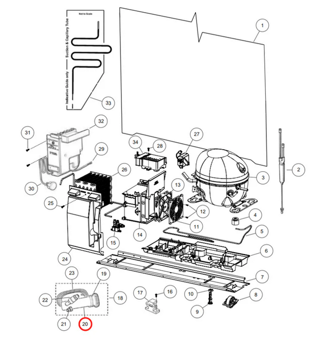 836848WF Fisher & Paykel Fridge Aqua Blue Water Filter - 836860, 862285