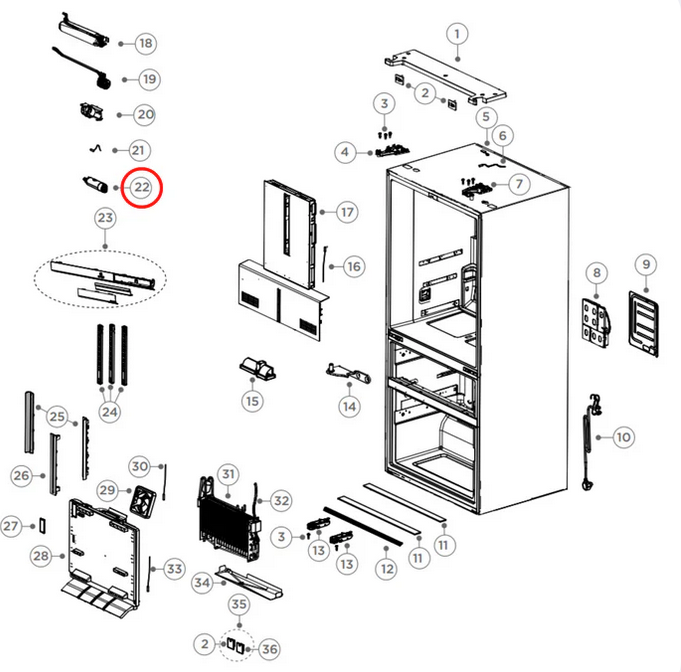 847201 Fisher & Paykel Fridge Water Filter