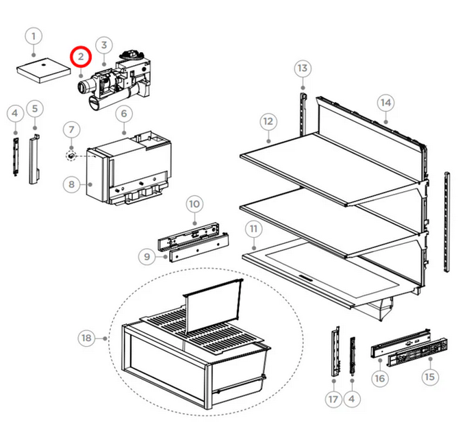 868686 Fisher & Paykel, Haier Fridge Water Filter XWF FWC5 - H0060869187