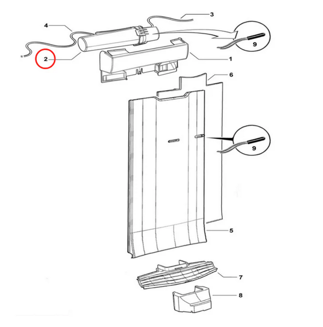 836846 Fisher & Paykel Fridge Dispenser Tank Assembly