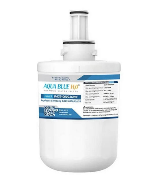 DA29-00003G Samsung Fridge Water Filter  Aqua Blue H2O Premium Water Filter