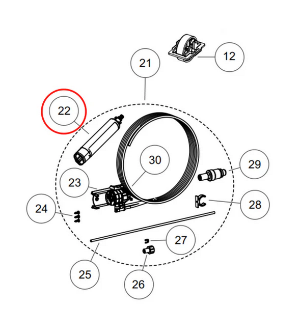 847200 Fisher & Paykel Fridge Water Filter FWC3 Genuine