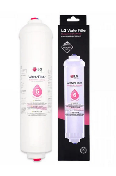 ADQ73693903 LG Fridge External Inline Water Filter - ADQ73693901