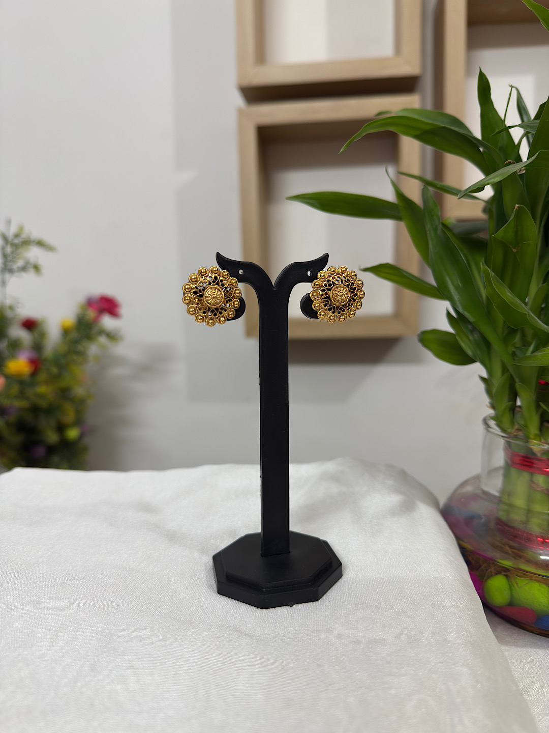 Antique Gold Look Earrings 