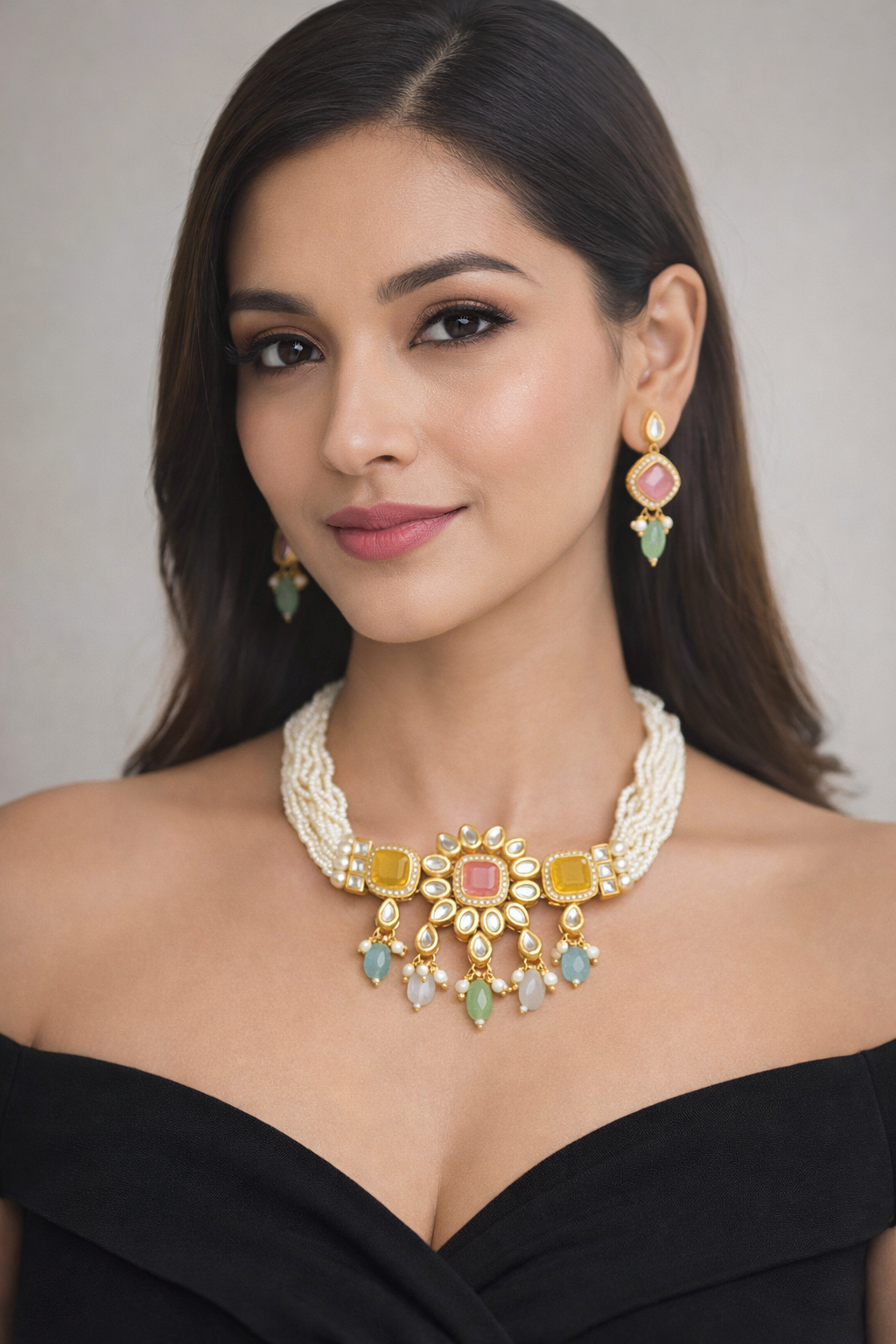 Designer Kundan Chokar Set