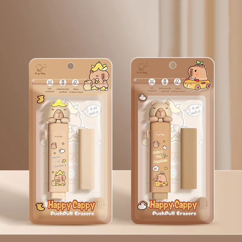 Cartoon Push Pull Sliding Retractable Eraser for Kids – Cute Stationery Return Gift | Toymi