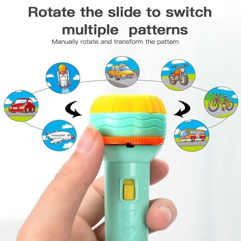 2-in-1 Kids Projection Flashlight Toy – Fun Story Projector Torch | Birthday Return Gift | Toymi