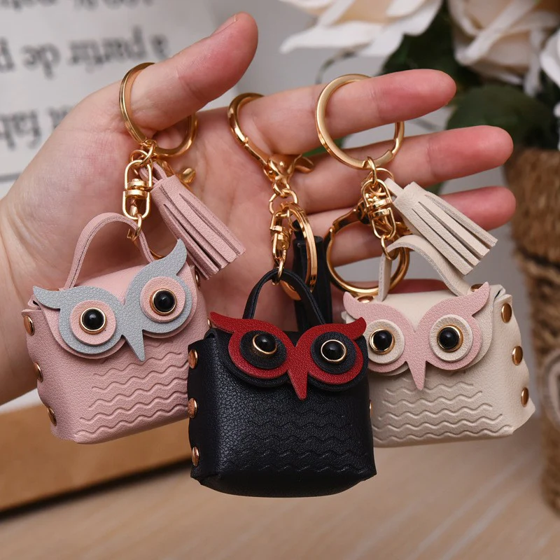 Stylish Owl Coin Pouch Keychain for Kids – Cute Mini Wallet & Key Holder | Birthday Return Gift | Toymi
