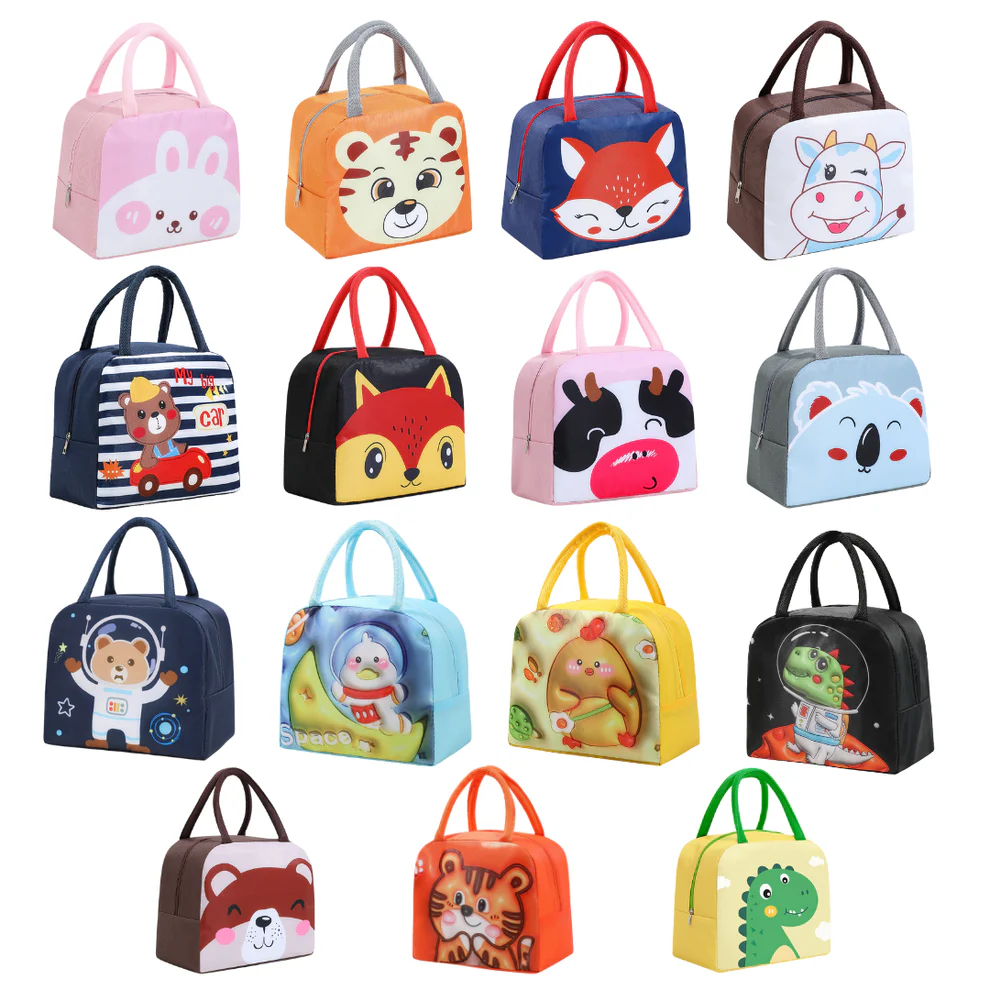Cute Animal Thermal Lunch Bag for Kids – Insulated Lunch Tote | Perfect Birthday Return Gift | Toymi