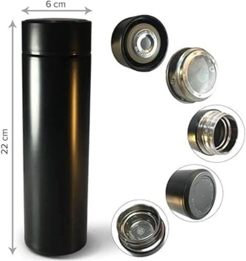 Vozik Smart LED Temperature Display Vacuum Insulated Water Bottle 500ml – Touchscreen Stainless Steel Flask | Premium Gift | Toymi