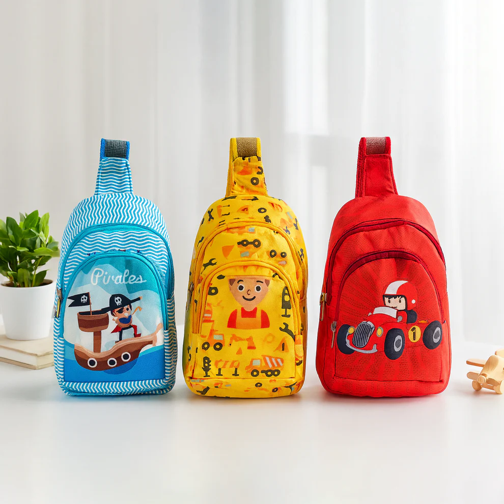 Vibrant Kids Sling / Chest Shoulder Bag – Stylish Crossbody Bag for Kids | Birthday Return Gift | Toymi