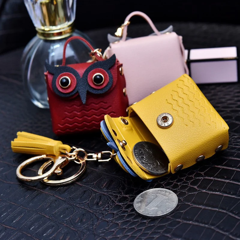 Stylish Owl Coin Pouch Keychain for Kids – Cute Mini Wallet & Key Holder | Birthday Return Gift | Toymi